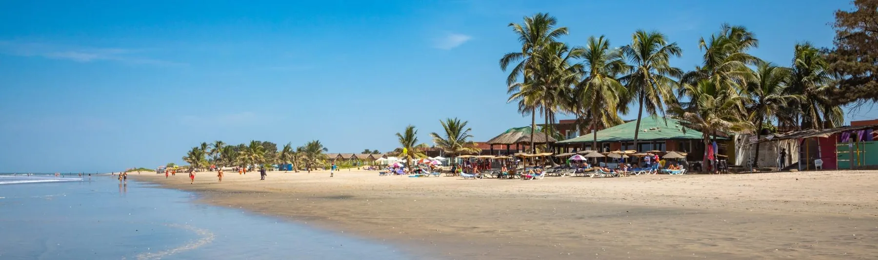 Coastal beach day in The Gambia